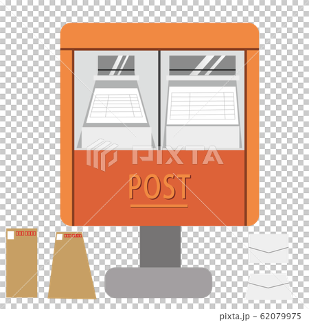 Two hole post illustration flat design 62079975