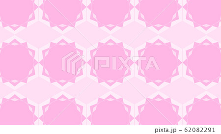 幾何学模様背景素材：ピンク 62082291