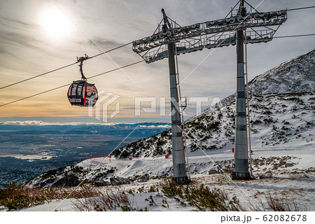 Cabin of cableway in Tatranska Lomnica, Slovakia Cabin of cableway in Tatranska Lomnica, Slovakia 62082678