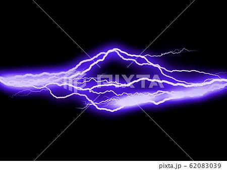 抽象的な稲妻のイラスト素材 6039