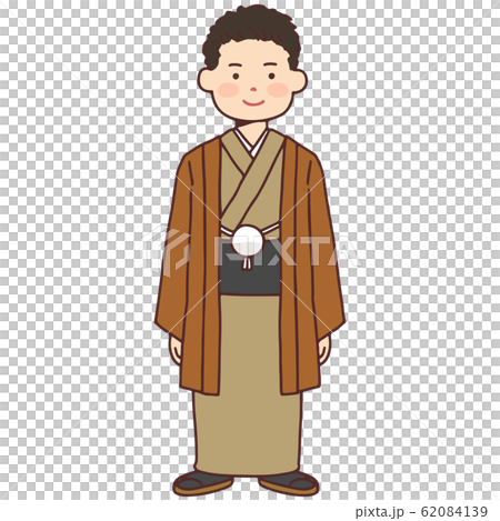一個男人穿著和服的插圖 62084139