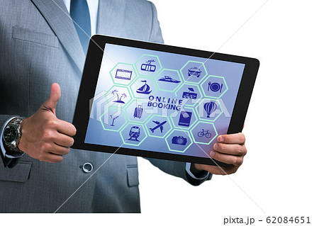 Concept of online booking for trip Concept of online booking for trip 62084651