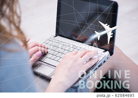 Concept of online air travel booking 62084685