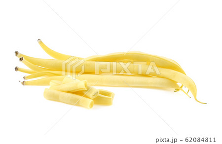 Yellow beans isolated on white background Yellow beans isolated on white background 62084811