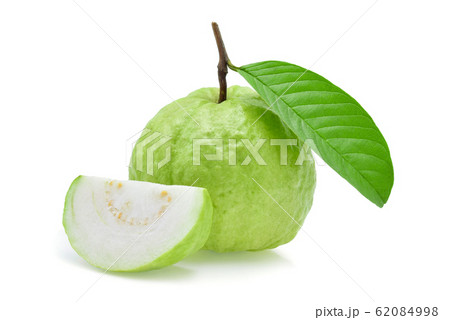 Guava fruit isolated on white background. 62084998