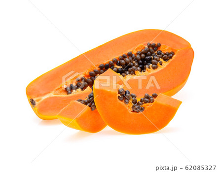Papaya isolated on white background Papaya isolated on white background 62085327
