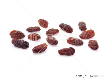 Dried raisins isolated on white background Dried raisins isolated on white background 62085330