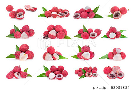 lychee isolated on white background 62085384