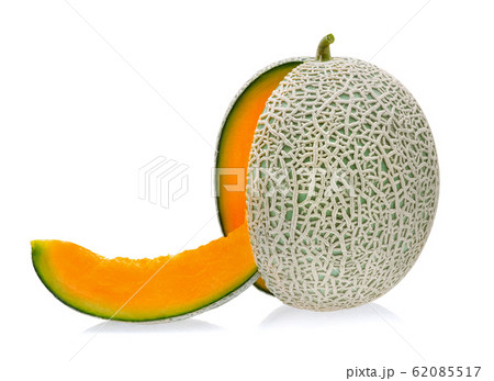 cantaloupe melon isolated on white background 62085517