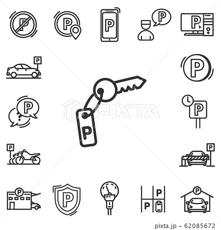 Parking line icons. 62085672