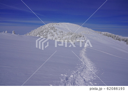 会津駒ヶ岳へのトレース 62086193