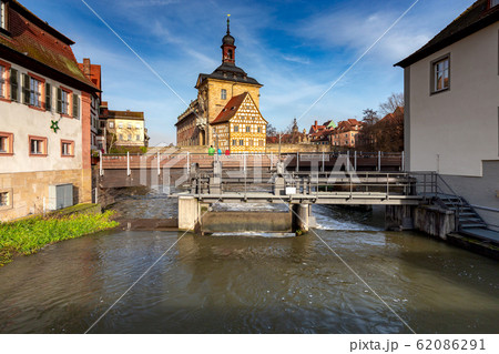 Bamberg. Old city dam. Bamberg. Old city dam. 62086291