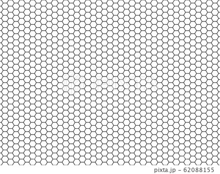 Hexagon honeycomb pattern. Honey hexagonal backdrop, mosaic cells structure, geometric grid texture vector seamless pattern Hexagon honeycomb pattern. Honey hexagonal backdrop, mosaic cells structure, geometric grid texture vector seamless pattern 62088155