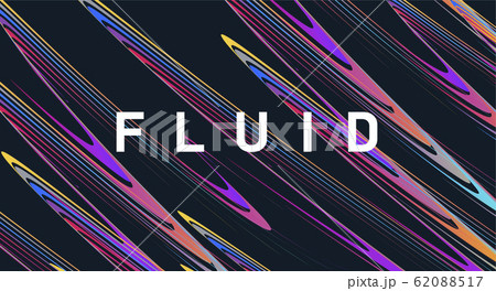 Abstract background of fluid elements forming wavy texture of curved coloured lines 62088517
