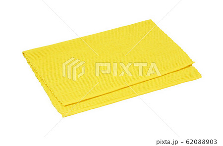 Yellow ribbed cotton placemat 62088903