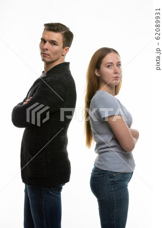 The couple got into a fight and standing with The couple got into a fight and standing with 62089931