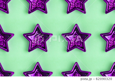 Seamless pattern from five pointed purple metallic Seamless pattern from five pointed purple metallic 62090320