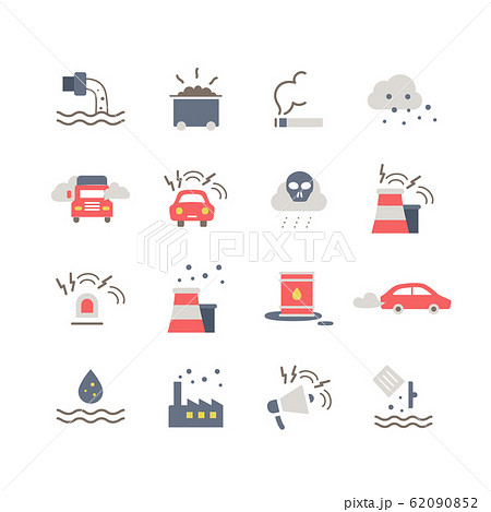POLLUTION ICON SET POLLUTION ICON SET 62090852