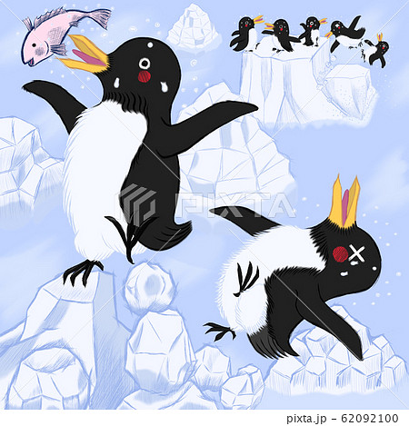 Save Us地球温暖化防止 ペンギンさんをたすけよう 01のイラスト素材