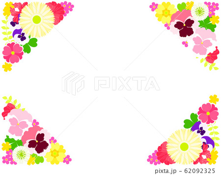 春の花のイラスト背景のイラスト素材