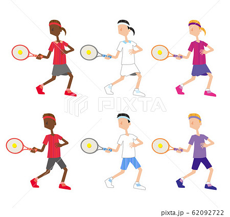 テニス 庭球 プロテニス 国際大会 スポーツ 競技のイラスト素材
