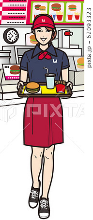 fast food cashier clipart