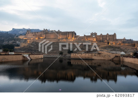 sunset over amer fort 62093817