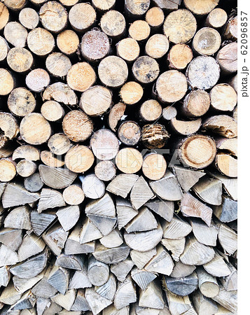 Section of old firewood texture background in Section of old firewood texture background in 62096857