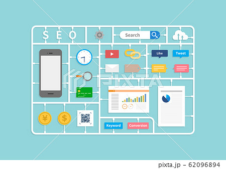 SEO　アナリティクス　リスティング広告　マーケティング 62096894