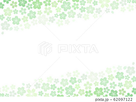 芝桜 春風イメージ 花柄背景 緑 比率のイラスト素材