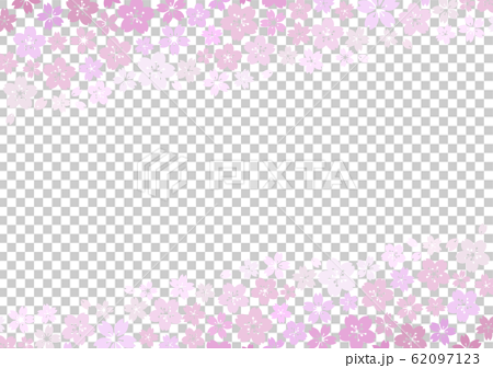 芝樱春风图像花纹背景 紫色 A4比率 图库插图 62097123 Pixta