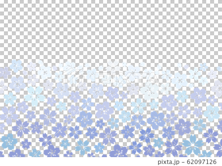 芝桜 花畑イメージ 花柄背景 青 比率のイラスト素材