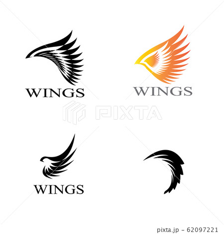 wings logo design and ilustration template. 62097221