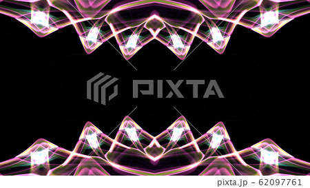 幻想的幾何学紋様CG背景0205_125210曲線ボーダーのイラスト素材 [62097761] - PIXTA