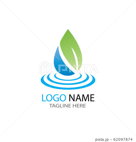 WATER LOGO VECTOR ILUSTRATION DESIGN WATER LOGO VECTOR ILUSTRATION DESIGN 62097874