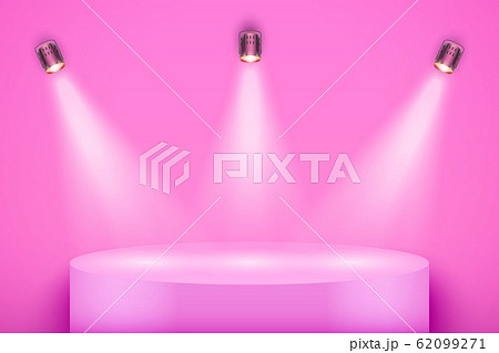 Pink Presentation podium 62099271