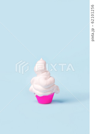 Bright pink cupcake case and barbershop shaving 62101256