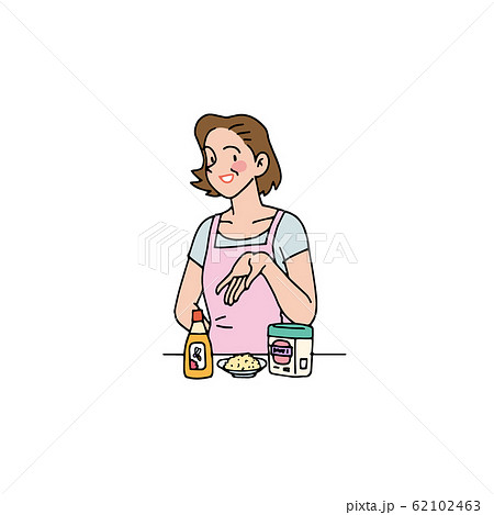 蜂蜜・きなこ・ヨーグルトを作る奥さん 62102463