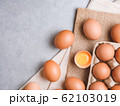 Organic chicken eggs food ingredients concept 62103019