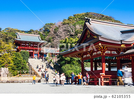 鎌倉　鶴岡八幡宮　本宮と舞殿 62105355