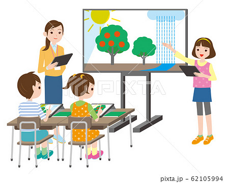 小学校のデジタル学習.ICT教育 62105994