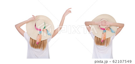 Young attractive woman ready for summer vacation Young attractive woman ready for summer vacation 62107549