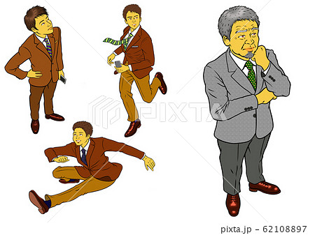 会社社長と男性会社員の4セット 会社社長と男性会社員の4セット 62108897
