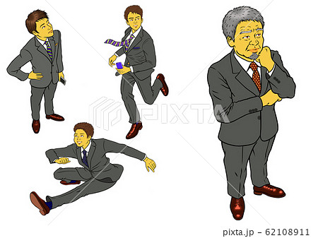 会社社長と男性会社員の4セット 会社社長と男性会社員の4セット 62108911