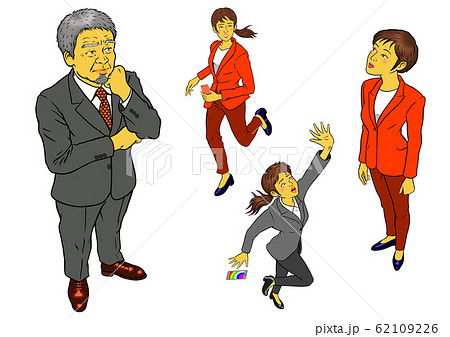 会社社長と女性社員4セット 62109226