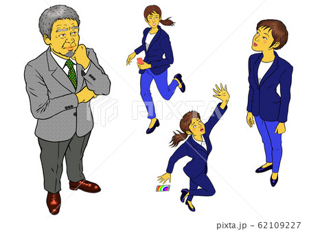 会社社長と女性社員4セット 会社社長と女性社員4セット 62109227