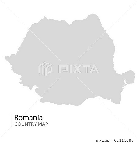 Romania map vector contour. Romanian map country design isolated travel illustration 62111086