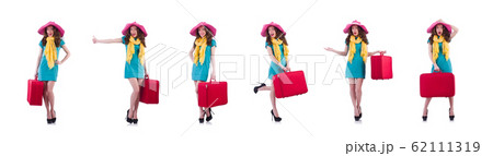 Young woman preparing for vacation Young woman preparing for vacation 62111319