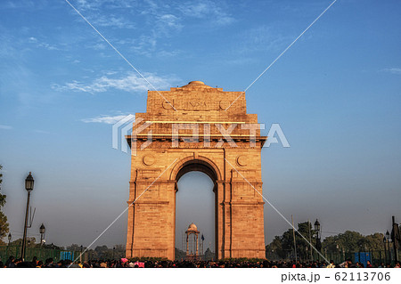india gate during sunset india gate during sunset 62113706