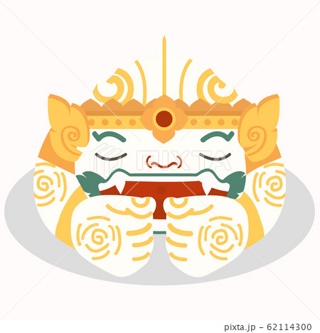 cartoon Hanuman sleepingThai character vector 62114300